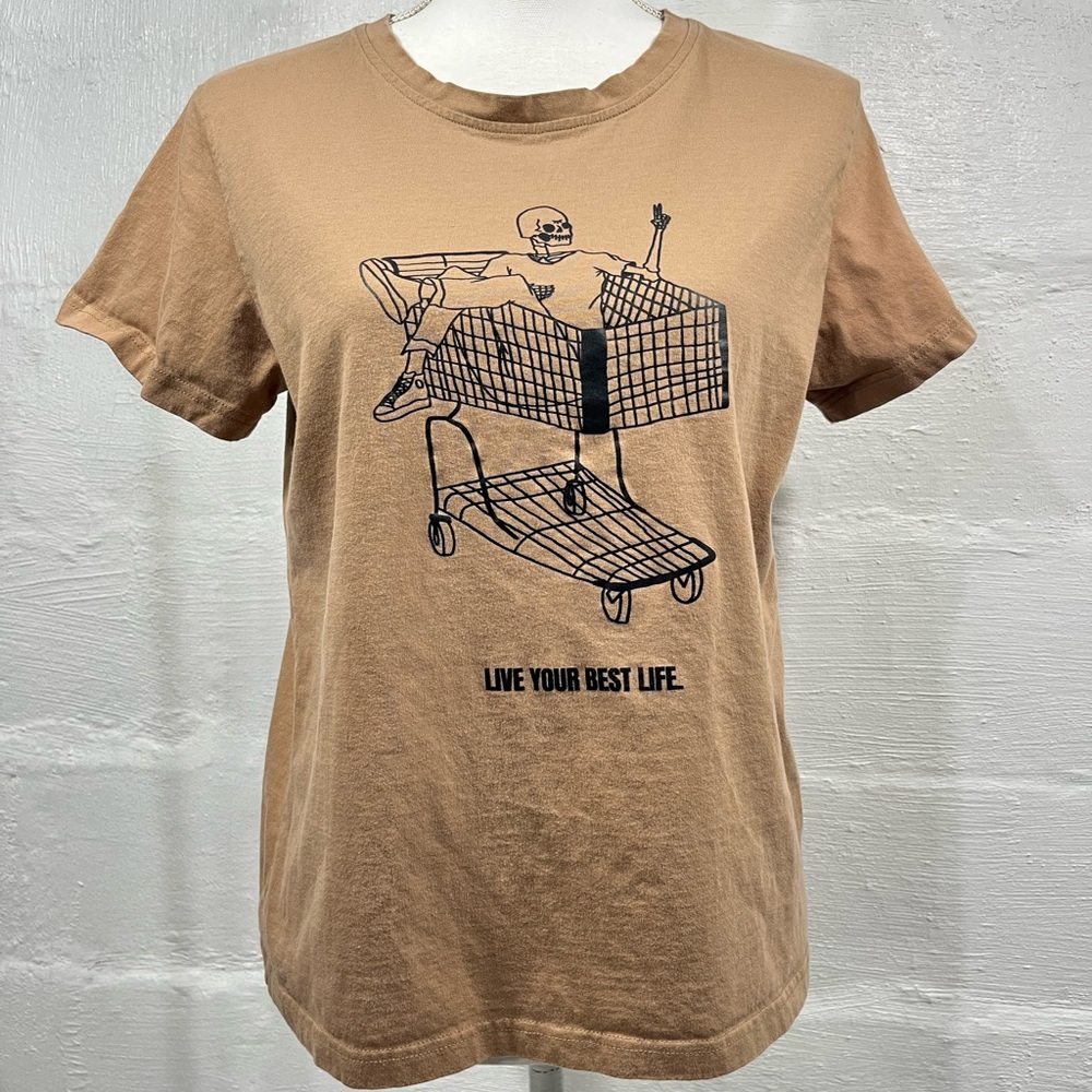LIVE YOUR BEST LIFE GRAPHIC PRINT T SHIRT (336)